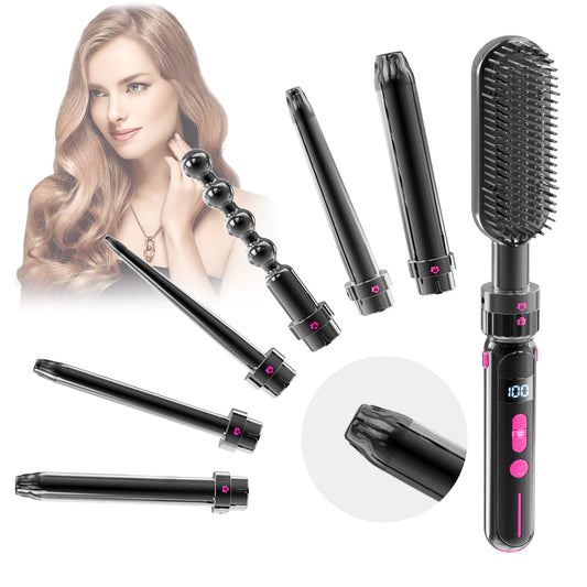 7-IN-1  Hair Curler and Straightener Scald-Free Assurance User-Friendly Curly Hair Sticks
