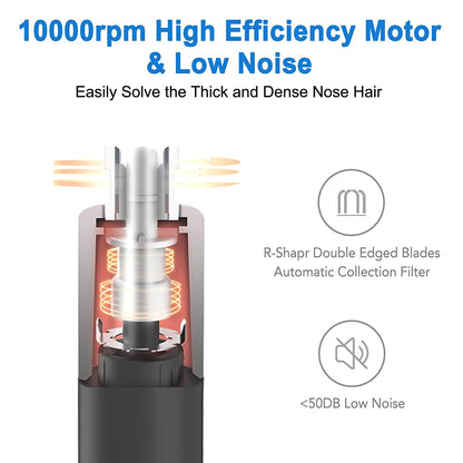 Ultimate Nose Ear Hair Trimmer - Precision Grooming, Compact & Travel-Friendly