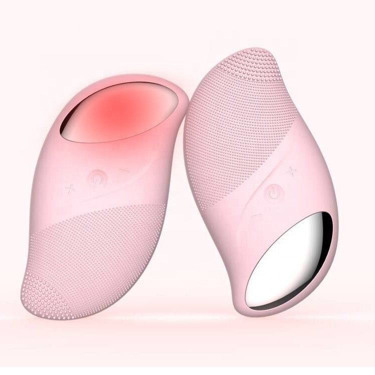 Wireless charging silicone face brush
