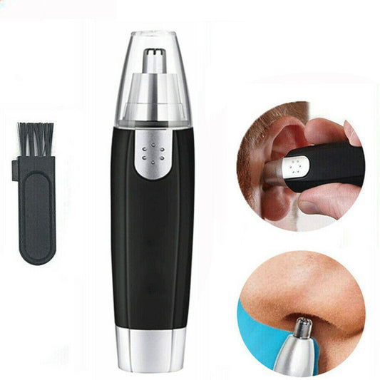 Electric Nose Ear Hair Trimmer Sleek, Portable, and Painless Grooming for Men and Women with LED Light