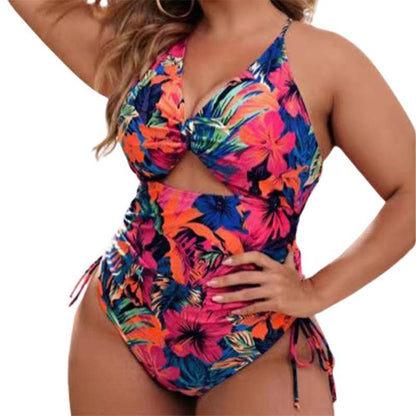 One-piece Swimsuit Fat Woman Plus Size Bikini Hollow Push Up