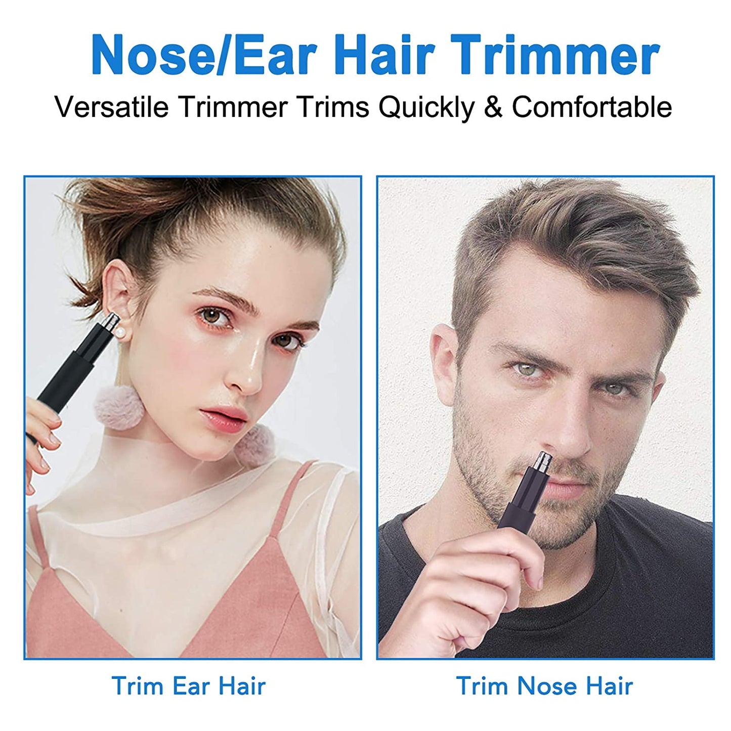 Ultimate Nose Ear Hair Trimmer - Precision Grooming, Compact & Travel-Friendly