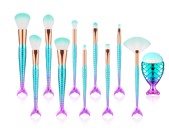 Mermaid-Inspired Makeup Brushes for a Mesmerizing Beauty Experience
